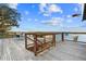 Lakefront deck with seating and stunning water views at 13041 Se 158Th Ln, Weirsdale, FL 32195