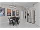 Kitchen dining area with a round table and four chairs at 20 Fir Dr, Ocala, FL 34472