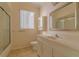 Simple bathroom with shower, toilet and vanity at 2045 Nw 56Th Ter, Ocala, FL 34482