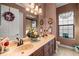 Elegant bathroom with double vanity and neutral color palette at 4020 Se 9Th Ave, Ocala, FL 34480