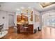 Kitchen features a breakfast bar and dark wood cabinetry at 4020 Se 9Th Ave, Ocala, FL 34480