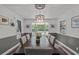 Formal dining room with a large window and wood table at 7885 Sw 202Nd Ave, Dunnellon, FL 34431