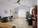 Bright home office features built-in shelving and hardwood floors at 12330 Nw 35Th St, Ocala, FL 34482