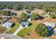 Aerial view of a house with a pool and large backyard in a quiet neighborhood at 14320 Se 96Th Ct, Summerfield, FL 34491