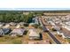 Aerial view of a residential neighborhood with houses and tree-lined streets at 2111 Nw 58Th Ct, Ocala, FL 34482