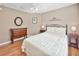 Guest bedroom with a double bed and hardwood floors at 3165 Hudson Ct, The Villages, FL 32162