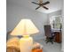 Home office with a desk, chair, and a lamp at 4925 Cr 309B, Lake Panasoffkee, FL 33538