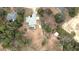 Aerial view of a single-Gathering home with a pool and large backyard at 5491 Sw 100Th Loop, Ocala, FL 34476