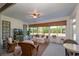 Relaxing sunroom with wicker furniture and plenty of natural light at 6758 Sw 94Th Cir, Ocala, FL 34481