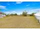 Large backyard with dry grass and a partial view of the house at 7 Bahia Circle Loop, Ocala, FL 34472