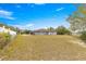 View of house from the back, showing a large yard and fence at 7 Bahia Circle Loop, Ocala, FL 34472