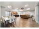 Dining area with glass top table and view of living area at 9010 Sw 89Th Loop, Ocala, FL 34481