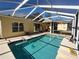 Sparkling screened pool with easy access from the house at 11105 Sw 69Th Cir, Ocala, FL 34476