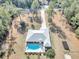 Aerial view of house, pool, and large backyard at 20189 Sw 77Th St, Dunnellon, FL 34431