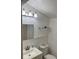 Clean bathroom with a white sink and vanity, and updated light fixture at 2211 Sw 1St St, Ocala, FL 34475