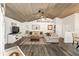 Spacious living area with vaulted ceiling and neutral decor at 13740 Sw 49Th Pl, Ocala, FL 34481
