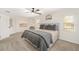 Relaxing main bedroom with a king-size bed and access to bathroom at 13740 Sw 49Th Pl, Ocala, FL 34481