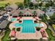 Resort-style pool with lap lanes and a unique design at 15692 Sw 11Th Court Rd, Ocala, FL 34473
