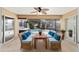 Screened patio with pool and spa views, furnished for relaxing at 15692 Sw 11Th Court Rd, Ocala, FL 34473