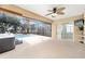Spacious covered patio overlooking a refreshing pool and spa at 15692 Sw 11Th Court Rd, Ocala, FL 34473