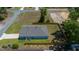 Aerial view of home with large fenced backyard area and green lawn at 1664 Sw 167Th St, Ocala, FL 34473