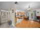 Eat-in kitchen with wood cabinets and stainless steel appliances at 2004 Ne 52Nd St, Ocala, FL 34479