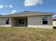 Rear exterior view featuring a covered patio and well-maintained backyard at 2146 Nw 23Rd Loop, Ocala, FL 34475