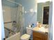 Bathroom with shower/tub combo and vanity at 221 Locust Ln, Ocala, FL 34472
