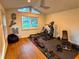 Bright home gym with hardwood floors, high ceilings, and ample natural light at 4400 Sw 20Th Ave, Ocala, FL 34471