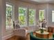 Living room showcasing cozy seating, natural light, and views of the surrounding greenery at 4400 Sw 20Th Ave, Ocala, FL 34471