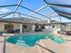 Refreshing pool with a screened enclosure, perfect for outdoor relaxation at 7675 W Highway 326, Ocala, FL 34482