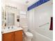 Clean bathroom with a bathtub, shower, and updated vanity at 8086 Sw 81St Loop, Ocala, FL 34476
