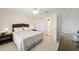Bright bedroom with wicker bed frame, dresser and large closet at 8086 Sw 81St Loop, Ocala, FL 34476