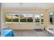 Relaxing screened porch with sliding glass doors and backyard view at 8086 Sw 81St Loop, Ocala, FL 34476