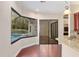 Kitchen with granite countertops and access to pool area at 995 Sw 37Th Place Rd, Ocala, FL 34471