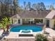 Stunning pool and spa view from above at 995 Sw 37Th Place Rd, Ocala, FL 34471