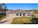 Single-story house with a gray roof, light gray siding, and a spacious yard at 13198 Sw 29Th Cir, Ocala, FL 34473