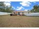 Backyard with deck, grill and above ground pool at 16867 Sw 40Th Cir, Ocala, FL 34473