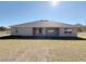 Rear view of single story house with covered patio at 25 Nw 113Th Cir, Ocala, FL 34482