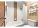 Clean bathroom featuring a shower/tub combo at 3650 Se 22Nd Ave, Ocala, FL 34471