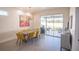 Dining room with sliding glass doors leading to backyard patio at 4709 Se 25Th Loop, Ocala, FL 34480