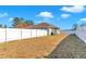 Spacious backyard featuring a full privacy fence at 7646 Sw 129Th Pl, Ocala, FL 34473