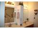 Double vanity bathroom with walk in shower at 9662 Sw 97Th Ln, Ocala, FL 34481