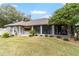 House exterior showcasing screened patio and backyard at 1105 Se 48Th Ave, Ocala, FL 34471