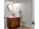 Convenient half bathroom with corner vanity at 1105 Se 48Th Ave, Ocala, FL 34471