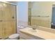 Bathroom with shower/tub combo and vanity at 11441 Sw 68Th Ct, Ocala, FL 34476