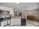 Modern kitchen featuring stainless steel appliances and white cabinets at 13076 Sw 38Th Ter, Ocala, FL 34473