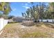 Large backyard with a gazebo and pool at 19173 St Benedict Dr, Dunnellon, FL 34432