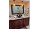 Vanity with granite countertop and vessel sink at 2011 Se Twin Bridge Cir, Ocala, FL 34471