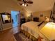 Bright and airy Primary bedroom with views of the backyard at 2011 Se Twin Bridge Cir, Ocala, FL 34471